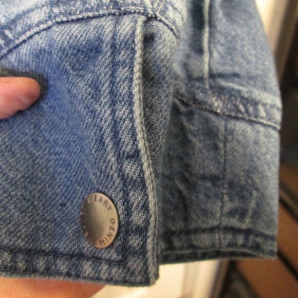 Women's Velvet Heart Denim Barn Type Jacket Size Small (Oversized) - Picture 6 of 9